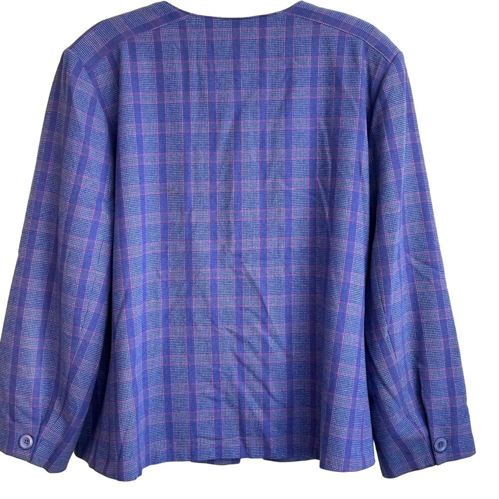 Pendleton Vintage Button Down Blue Plaid Collarle… - image 2